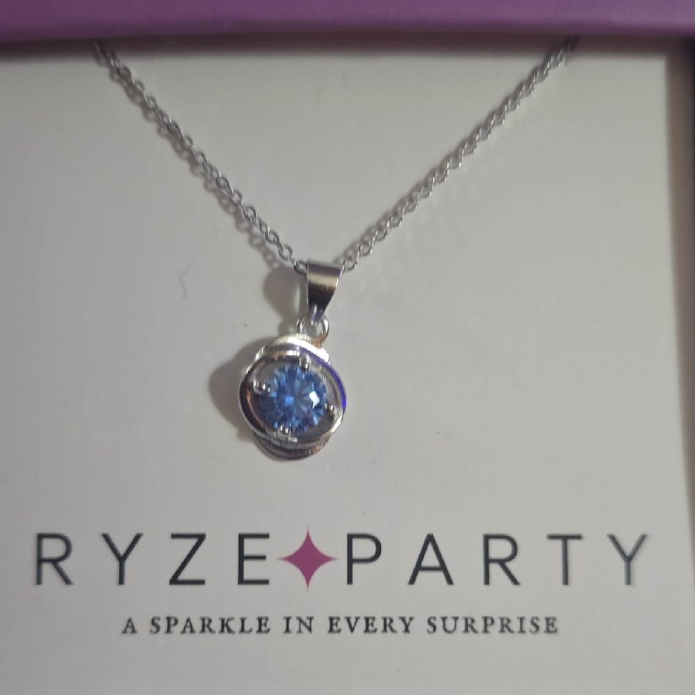 New With Box Ryze Sterling Silver Necklace